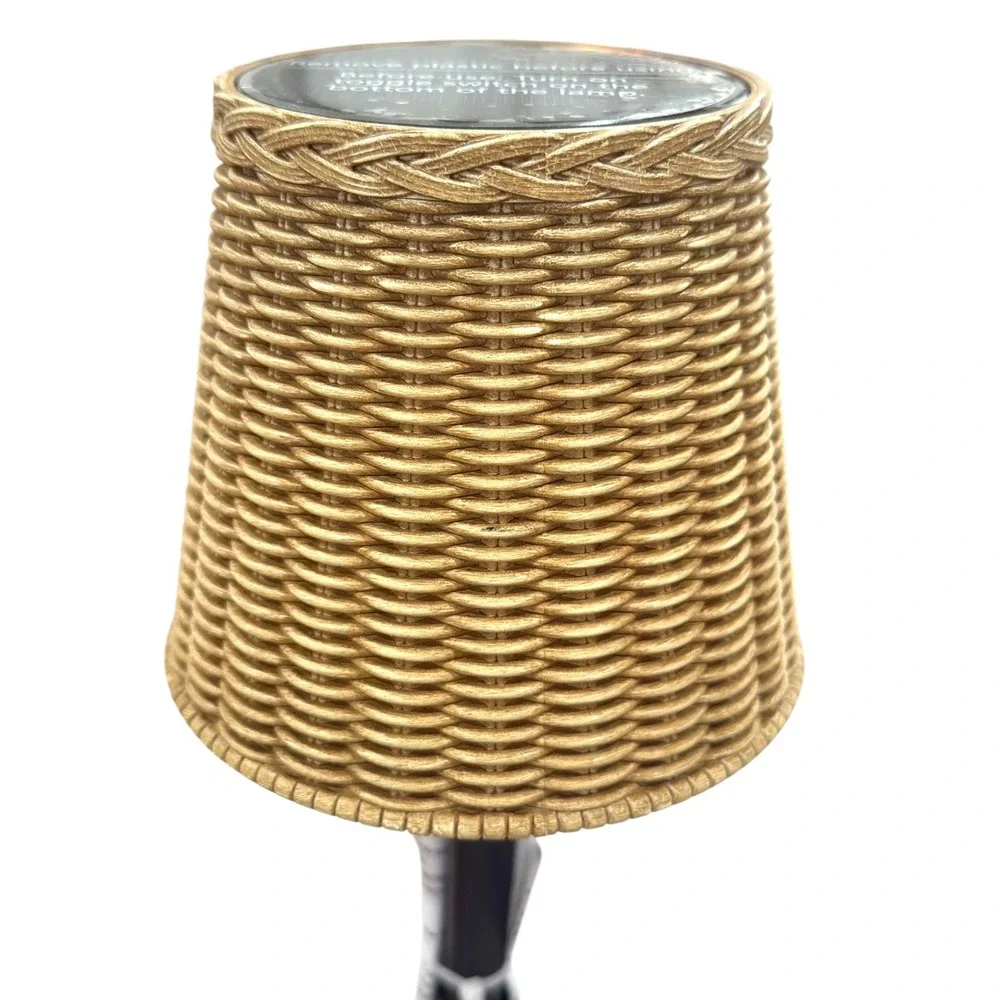 Rechargeable Woven LED Table Lamp Black - Threshold Studio McGee, Target